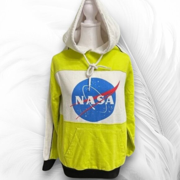 NASA Color Block Hoodie – Unisex Pullover Sweatshirt Size: XS - Picture 1 of 6